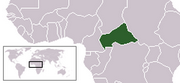 République centrafricaine - Carte